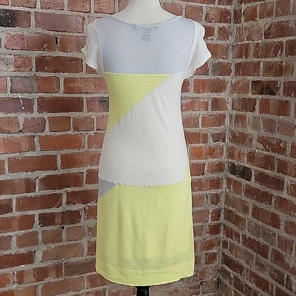 Marc by Marc Jacobs yellow gray color block dress S - Picture 4 of 11